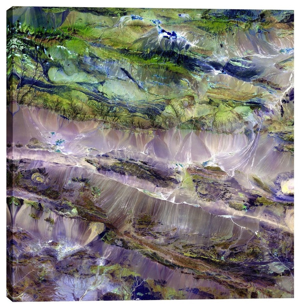 Epic Graffiti "Earth As Art: Edrengiyn Nuruu" Giclee Canvas Wall Art, 12"x12"
