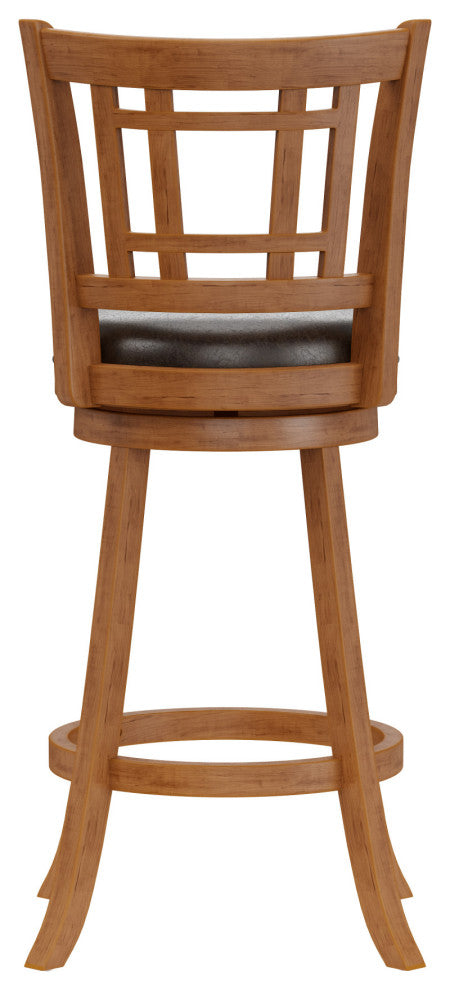 Fairfox Wood Swivel Stool, Barstool