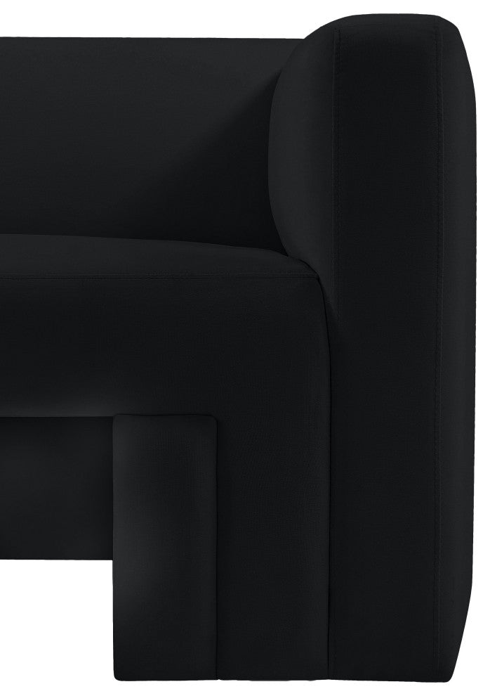 Henson Velvet Upholstered Chair, Black