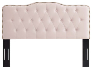Sophia Tufted Performance Velvet Twin Headboard Pink