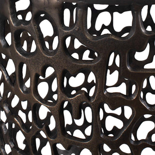 Uttermost Sabena White Marble Outdoor Side Table