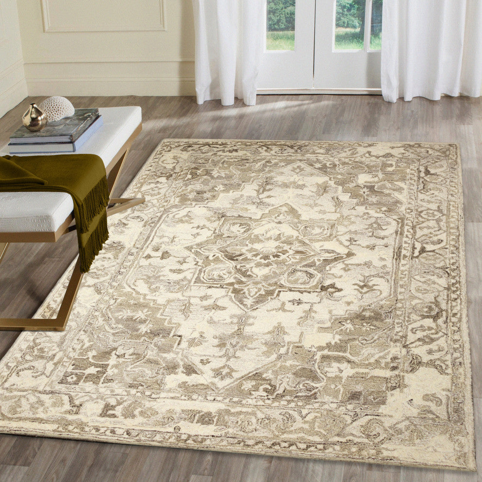 Hana Heriz Indoor Rug Natural 8'3"x11'6"