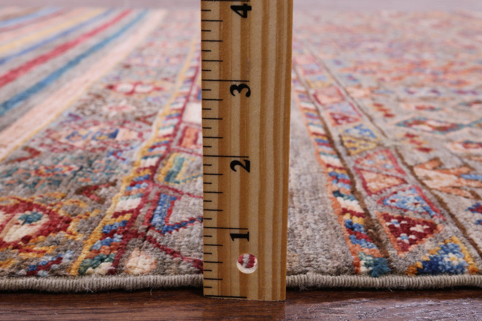 4' 11" X 6' 11" Super Kazak Khorjin Hand-Knotted Rug Q7402