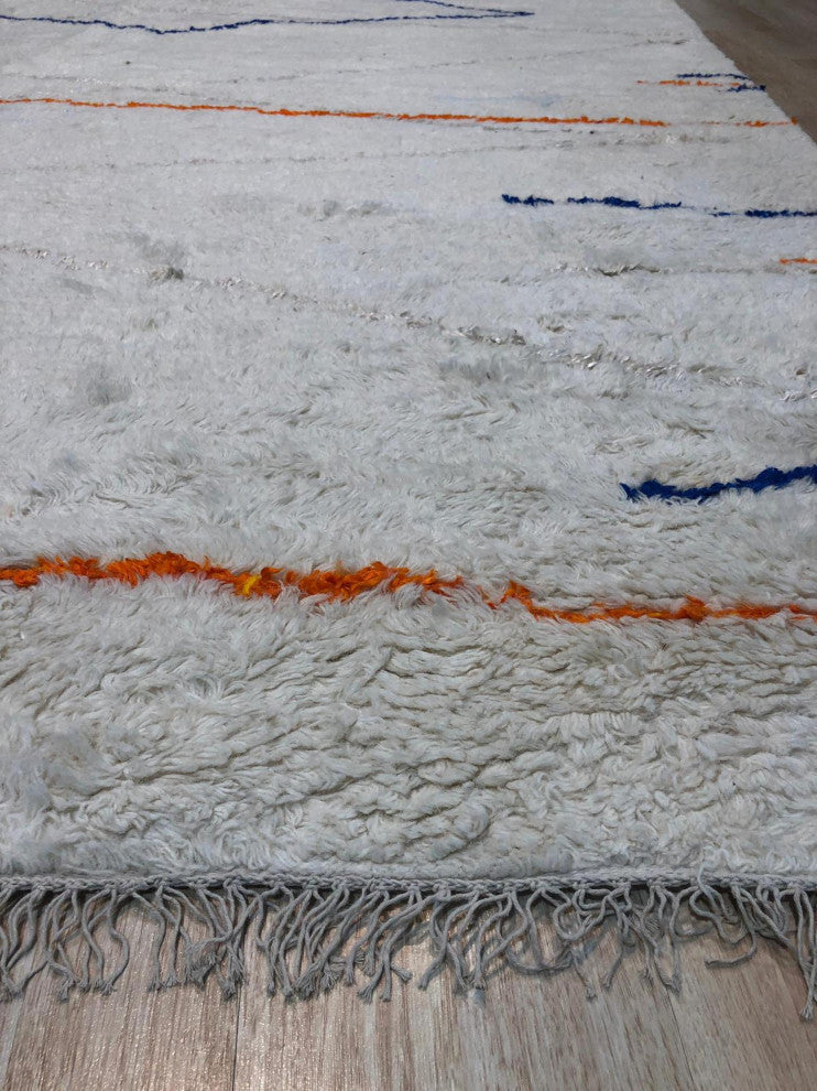 Beige Traditional Geometric Modern Moroccan Area Rug