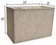 Rectangular Drum Lampshade (8x14) (8x14) x 10 Bavarian Fabric, Textured Oatmeal