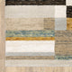Sadie Layered Blocks Beige/Multi Area Rug, Beige/Multi, 8'6"x11'7"