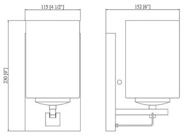 El Dorado Satin Nickel 1-Light Wall Sconce Bathroom Fixture, 20-7997