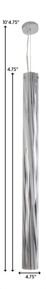 Varaluz AC1072 Chroman Empire 47" Murano Glass Pendant - Chrome