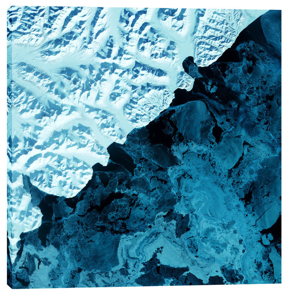 Epic Graffiti "Earth As Art: Kamchatka Peninsula" Giclee Canvas Art, 18"x18"