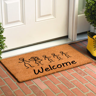 Stick Family Doormat, 24"x36"