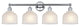 Innovations 616-4W-PC-G411 Dayton 4 Light Bath Vanity Light, Polished Chrome
