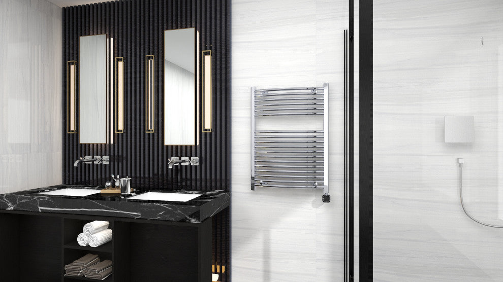 HEATGENE Smart Towel Warmer With Timer and Temperature Control, Chrome