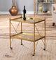 Uttermost Amaranto Gold Serving Cart