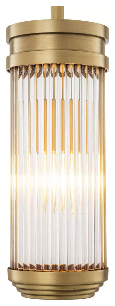 Cylindrical Glass Pendant Lamp | Eichholtz Rousseau, Small