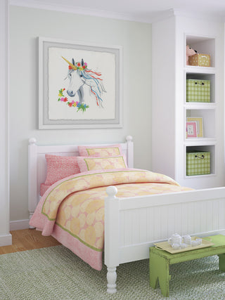 "Rainbow Unicorn II" Framed Painting Print, 12"x12"