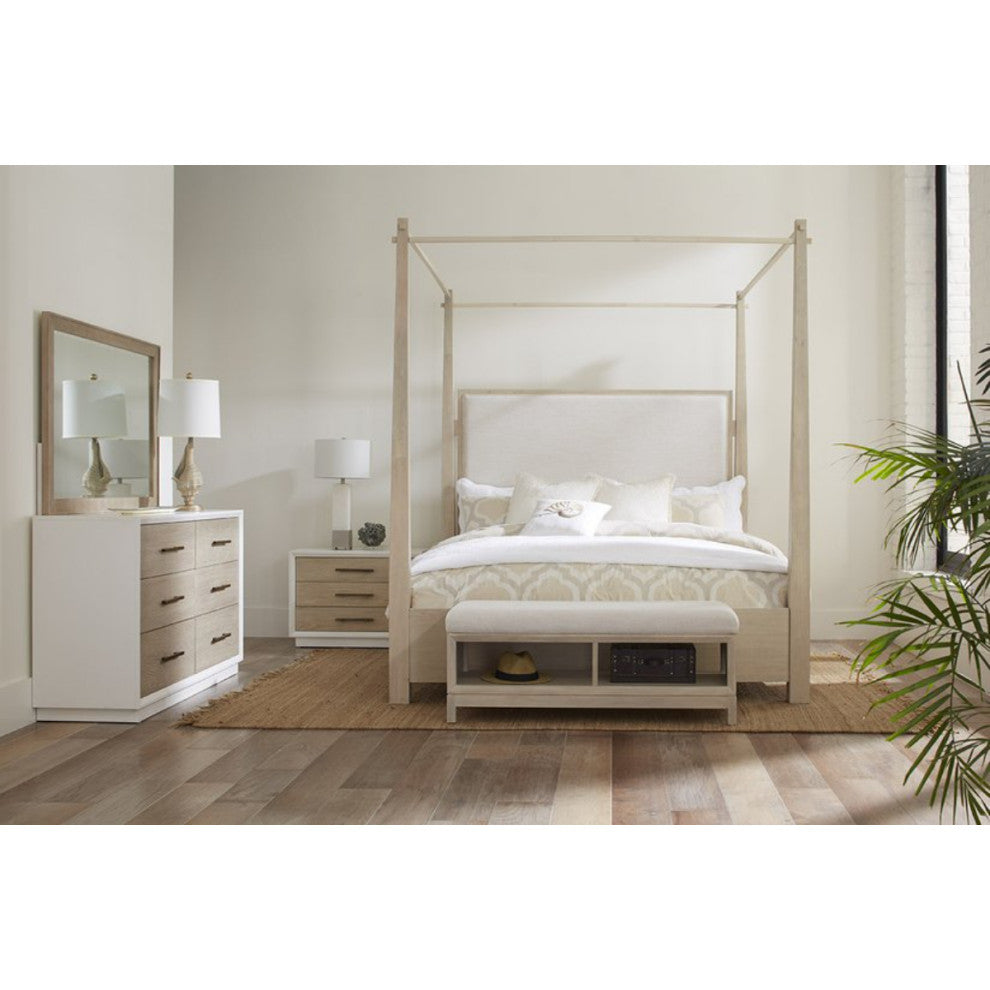 Boca Grande King Upholstered Canopy Bed