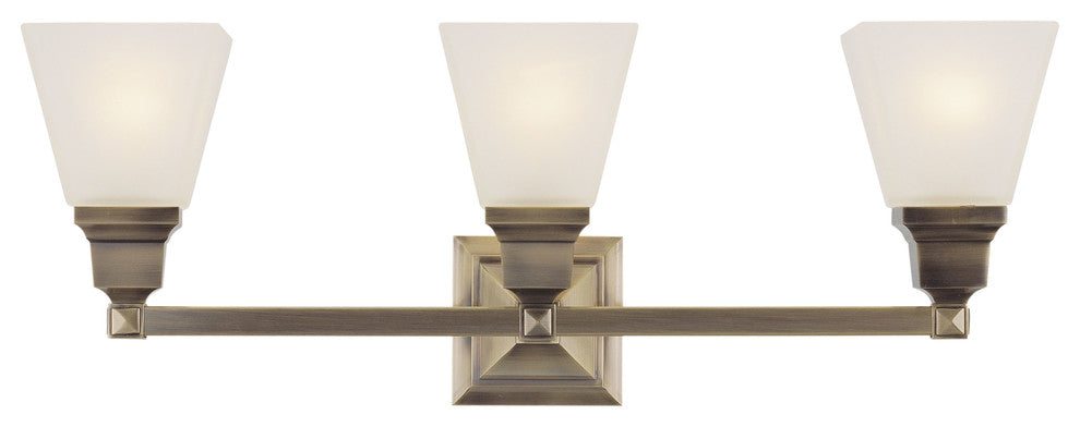 Mission Bath Light, Antique Brass
