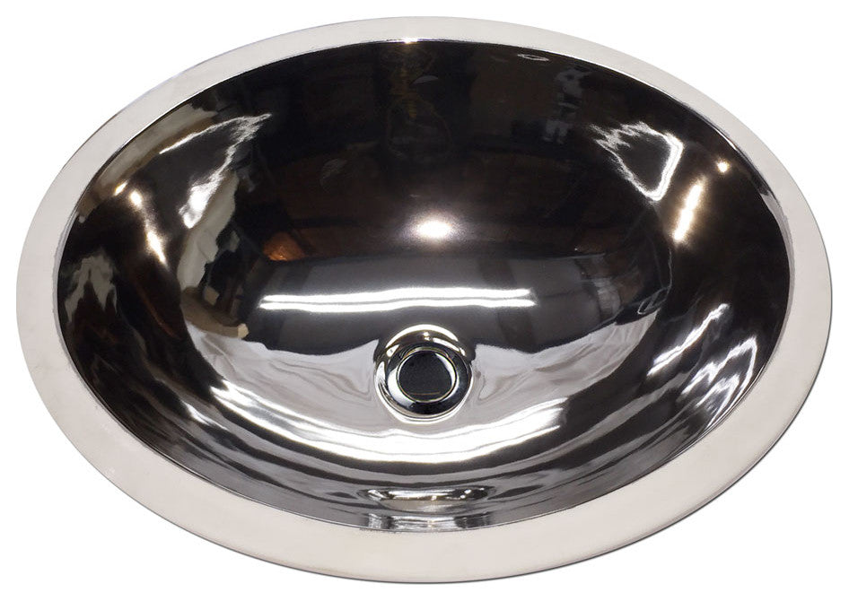 Hand Painted Sink "Full Bright Platinum " Monaco Medium Undermount Sink