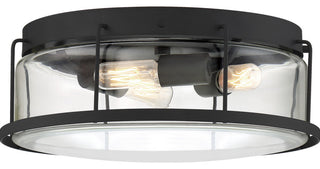 Ludlow 3-Light Flush Mount, Earth Black