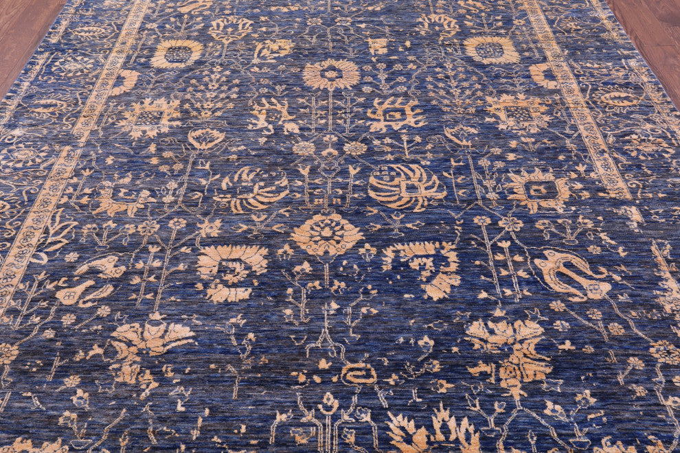 Wool & Silk Hand Knotted Persian Rug 8' 1" X 10' 1" - Q15801