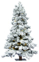 Vickerman A806241Led 4' Flocked Spruce Christmas Tree, Warm White Lights