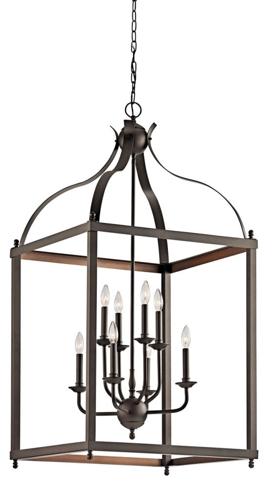 Kichler Larkin 8 Light Foyer Chandelier, Olde Bronze