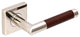 Cabernet Lever, Half Passage, RH, Polished Stainless Steel, 2-3/8" Backset