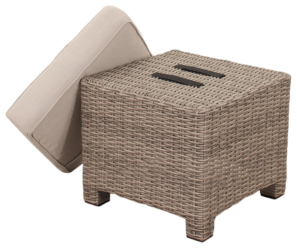 Courtyard Casual Capri 6 Piece Sofa Seating Set With Chow Table