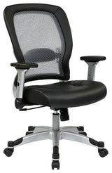 Professional Light Air Grid Back and Bonded Leather Seat Chair