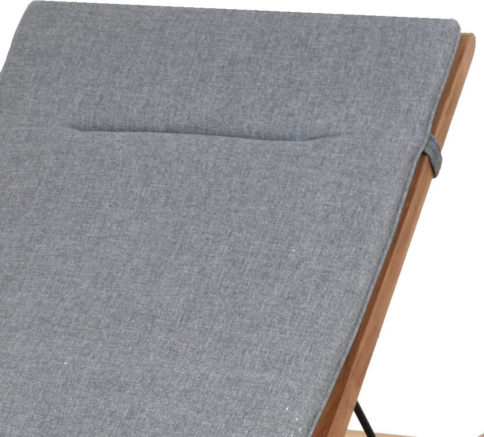 Amazonia Nieuw Patio Lounger with Gray Cushion
