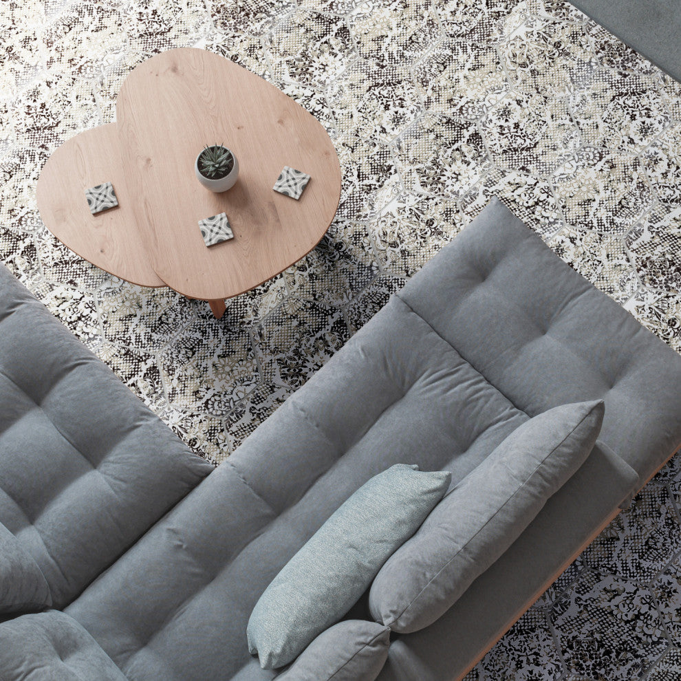 Inedita Hex White Porcelain Floor and Wall Tile