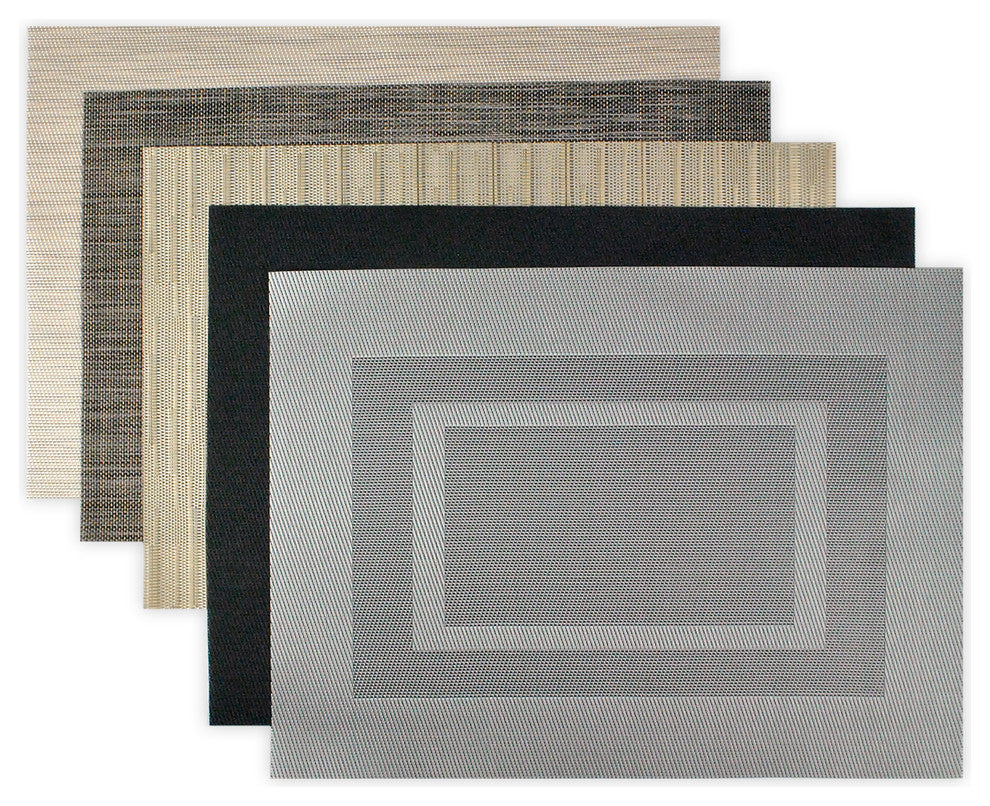DII Nautical Blue PVC Doubleframe Placemat, Set of 6