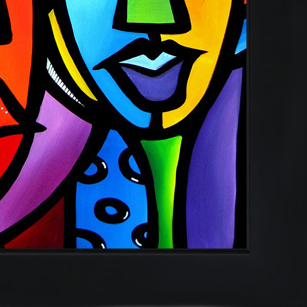 Fedro "Cranium" Canvas Print, New Age Black Frame 20x24