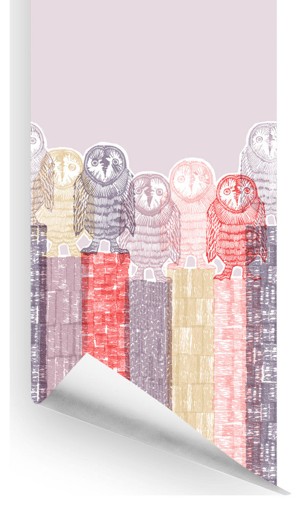 Woodland Fauna Wall Mural, Girl, Roll, Peel and Stick
