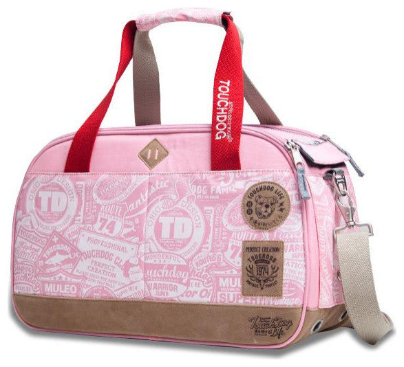Touchdog Airline Approved Around-The-Globe Passport Designer Pet Carrier, Pink