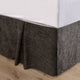 Black Chenille Bedskirt, Queen, 1 Piece