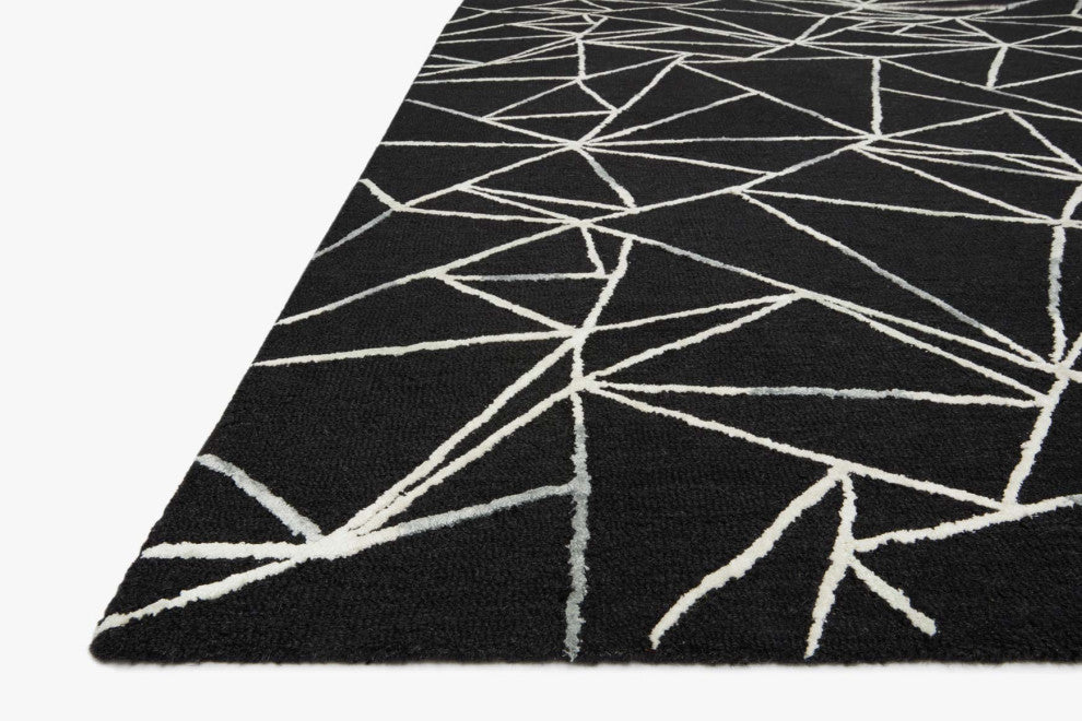 Verve VER-03 Black / Ivory 18" x 18" Sample Swatch