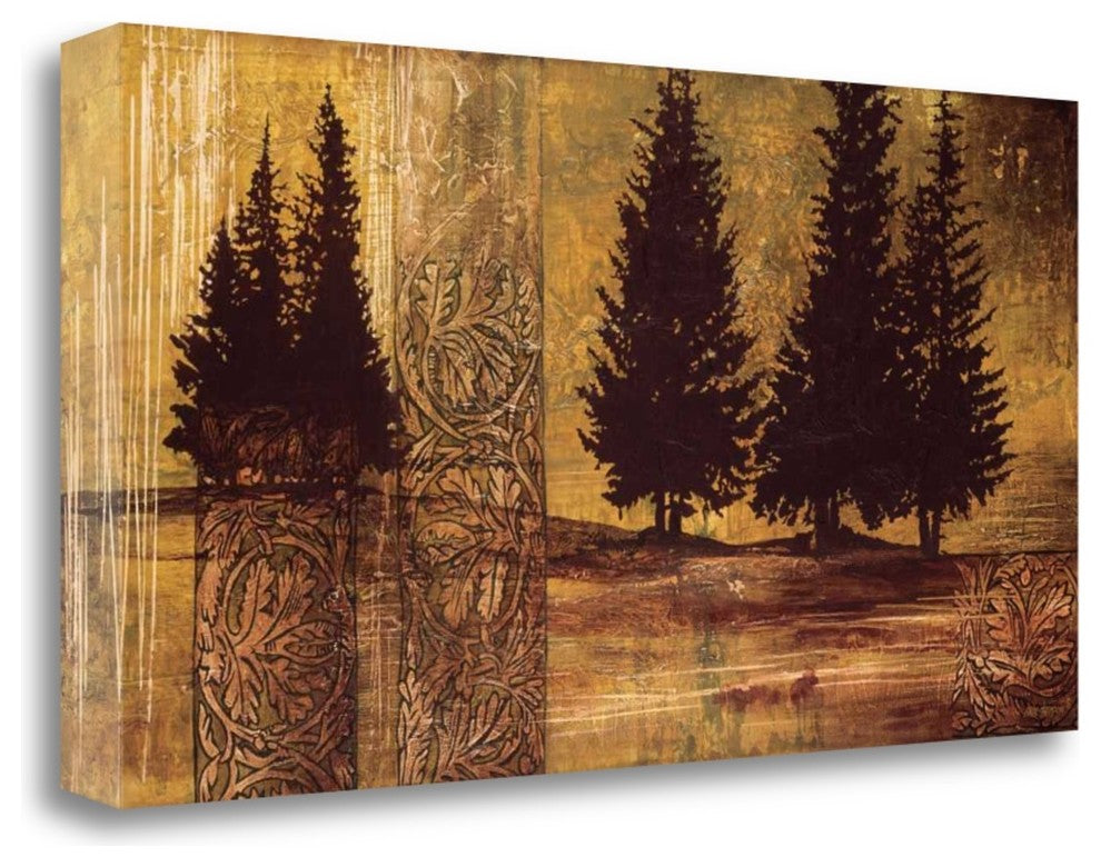 "Forest Silhouettes II" By Linda Thompson, Giclee Print on Gallery Wrap Canvas