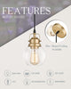 Vintage Gold Pendant Light Loft Light Fixtures for Kitchen