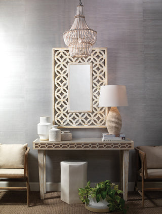 Rope Table Lamp With Tapered Shade