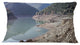 Majestic Mountain Lake Panorama Landscape Printed Throw Pillow, 12"x20"