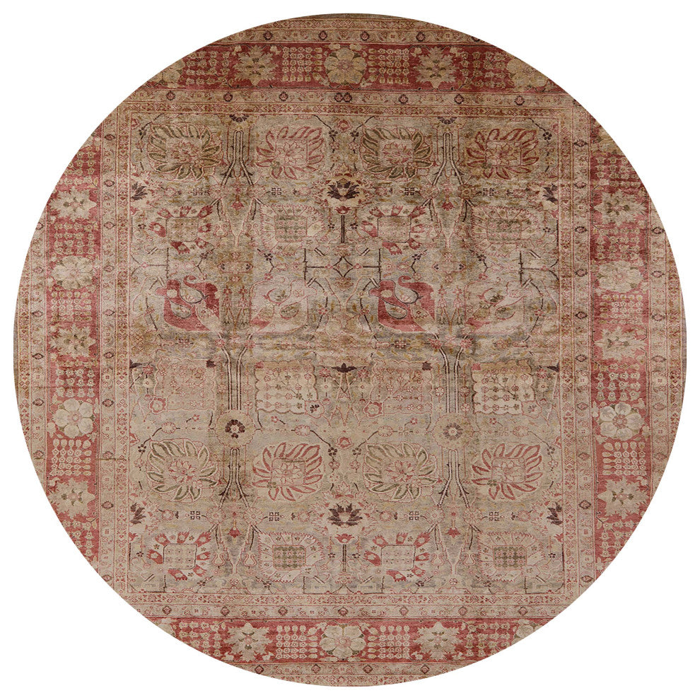 Ahgly Company Indoor Round Mid-Century Modern Area Rugs, 8' Round