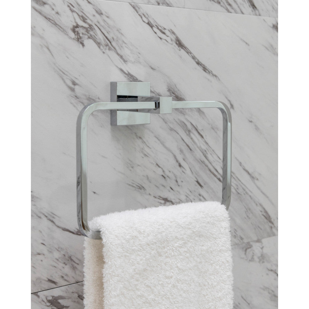 Capri Series Towel Ring, Chrome