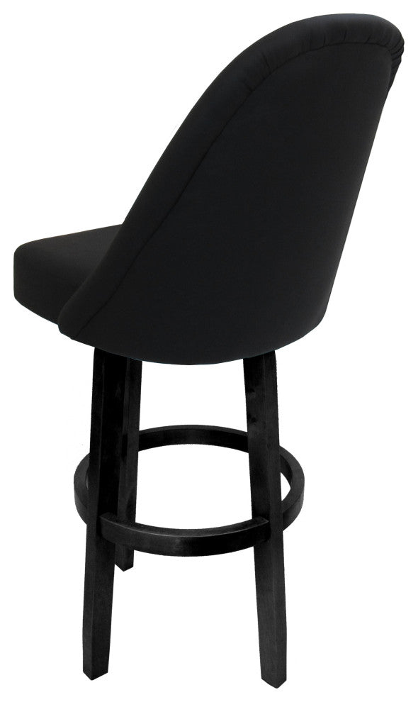 Swivel Counter 26" 30" Extra Tall 34" Wood Bar Stool M-235 Vivian Base, Black