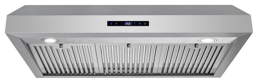 36" Under Cabinet Range Hood With Touch Controls, Stainless Steel