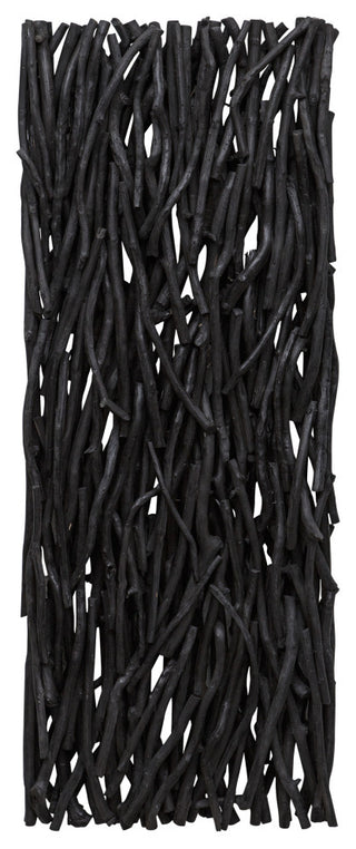 Uttermost Gathered Teak Black Wood Wall Decor