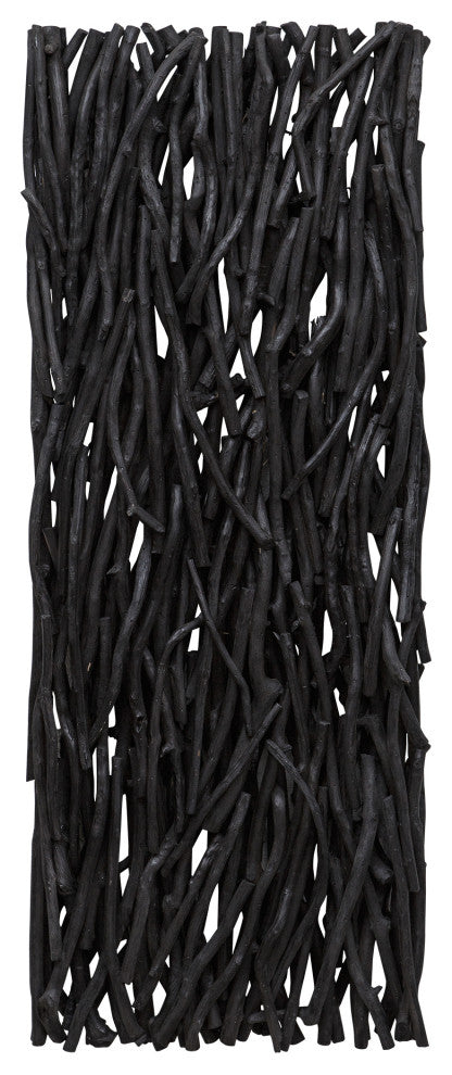 Uttermost Gathered Teak Black Wood Wall Decor