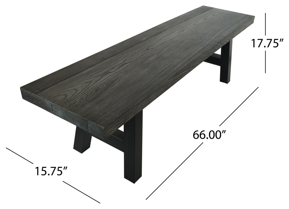 GDF Studio 3-Piece Keira Indoor Light Weight Concrete Picnic Set, Natural Gray