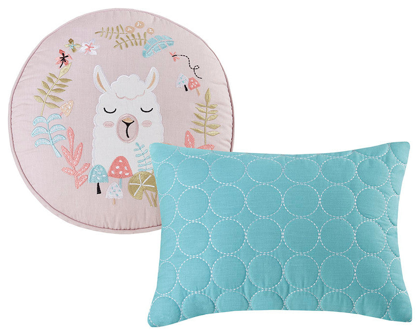 Kids Iris Forest Animal Friends Comforter Set, Full/Queen