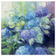 "Bright Hydrangea III" Digital Paper Print by Julia Purinton, 26"x26"